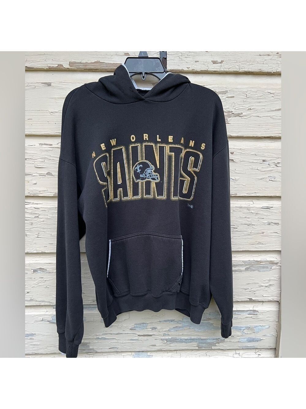 Vintage Front Row Salem Sportswear New Orleans Saints Pullover Hoodie Sweatshirt